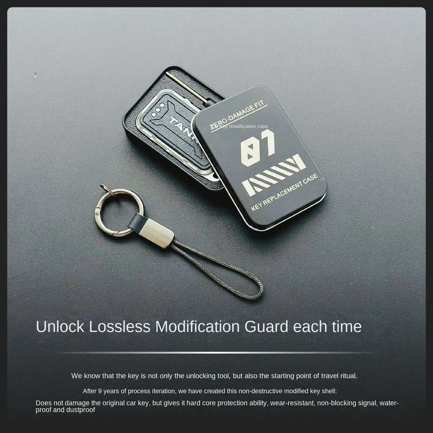 Tank 300, New Energy 400/500/700, Car Key Non Destructive Replacement, Modified Shell, Metal Protective Cover