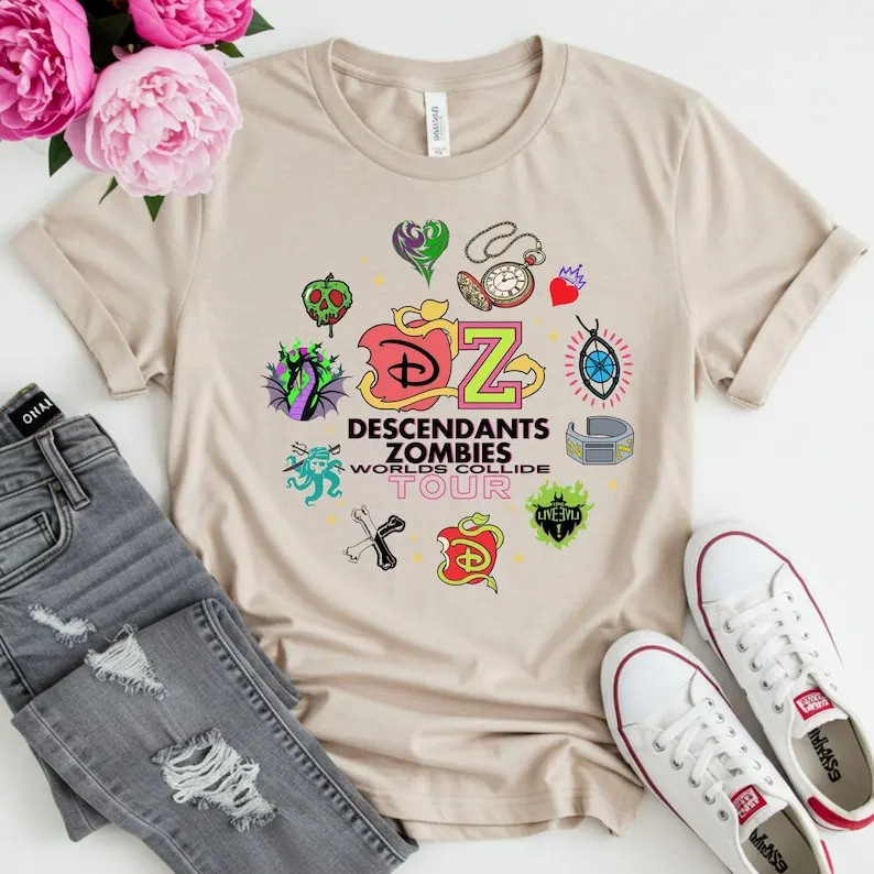 

Descendants Zombies World Tour Shirt Zombies 4 Girls Shirt Zombies Skye Tee Epcot Summer Music Festival Gifts for Her Him
