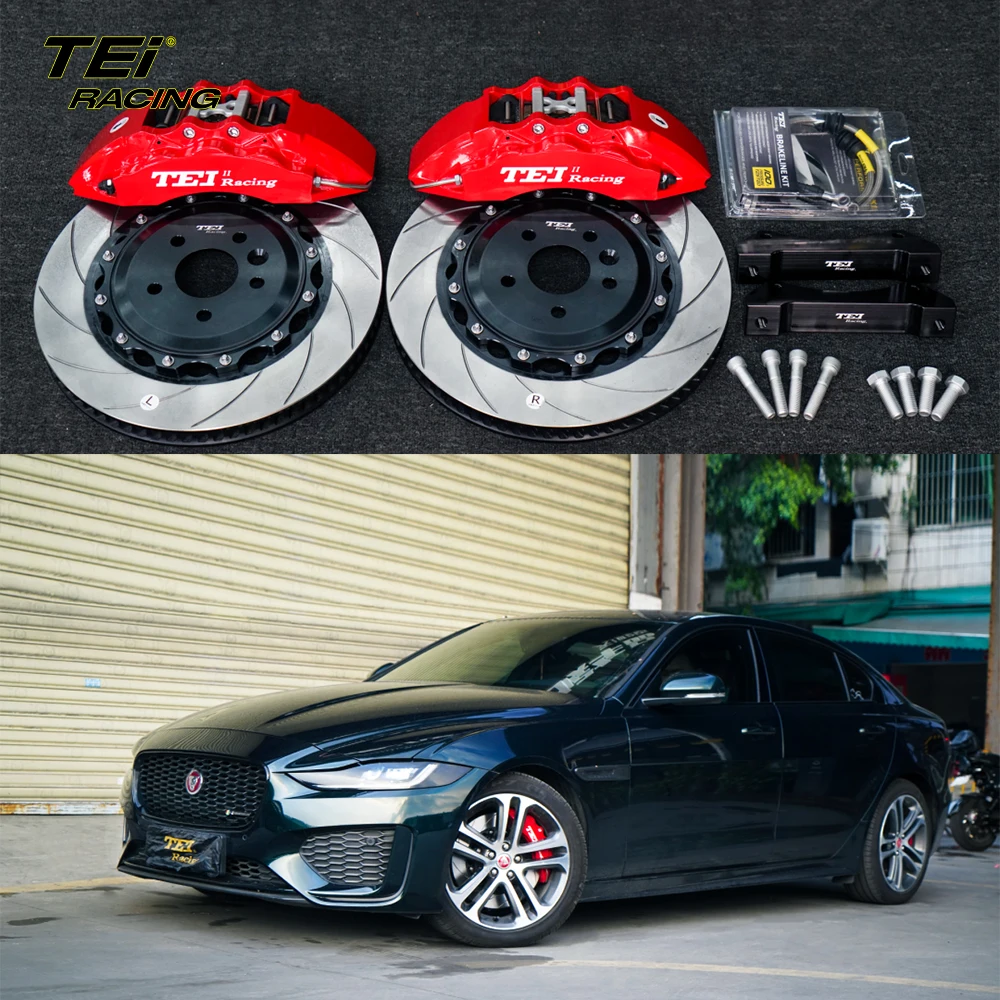 

Front P60ES 6 pot caliper with 355*32 mm disc big brake kit auto brake system For Jaguar XEL 2022 year 18/19 inch car rim