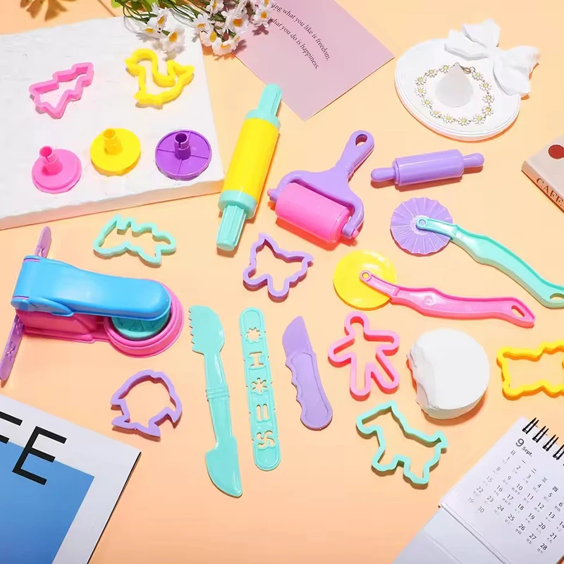 Clay Tools Plastic Kitchen Pretend Game Animal Molds Dough Noodle Machine Colorful Handcraft Playhouse Toys Boys Girl Favors ZYF