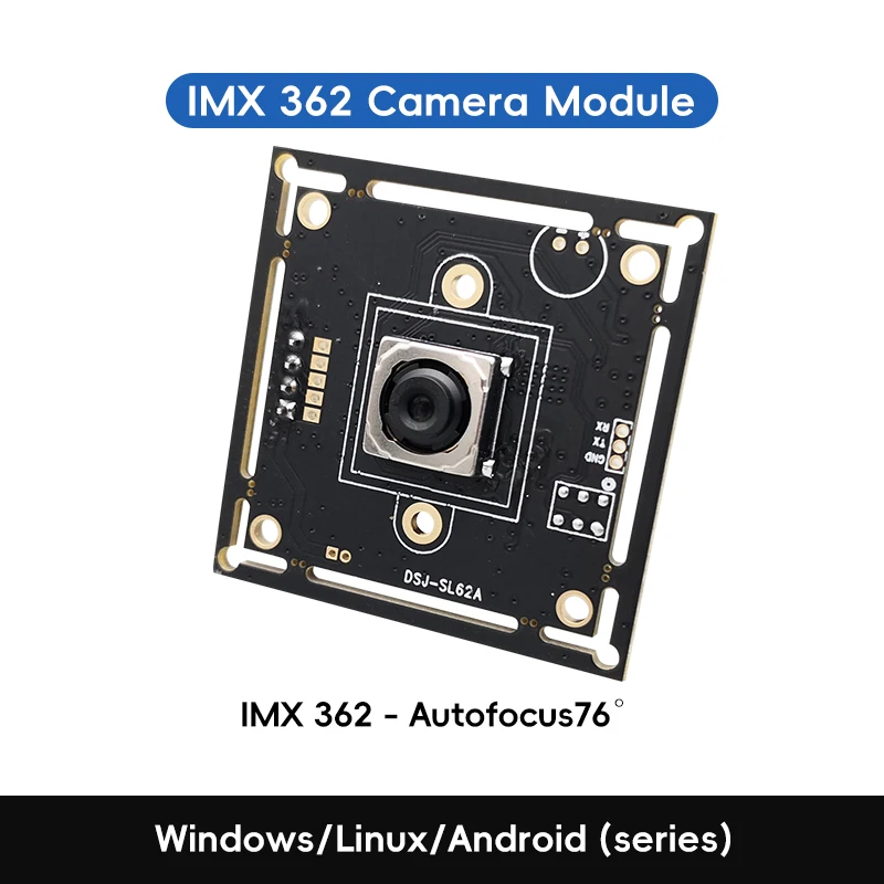 Wide View 76Degree IMX362 12MP USB20 Camera UVC Plug and Play OTG for Face ID QR Scan Parcel Locker Access Control