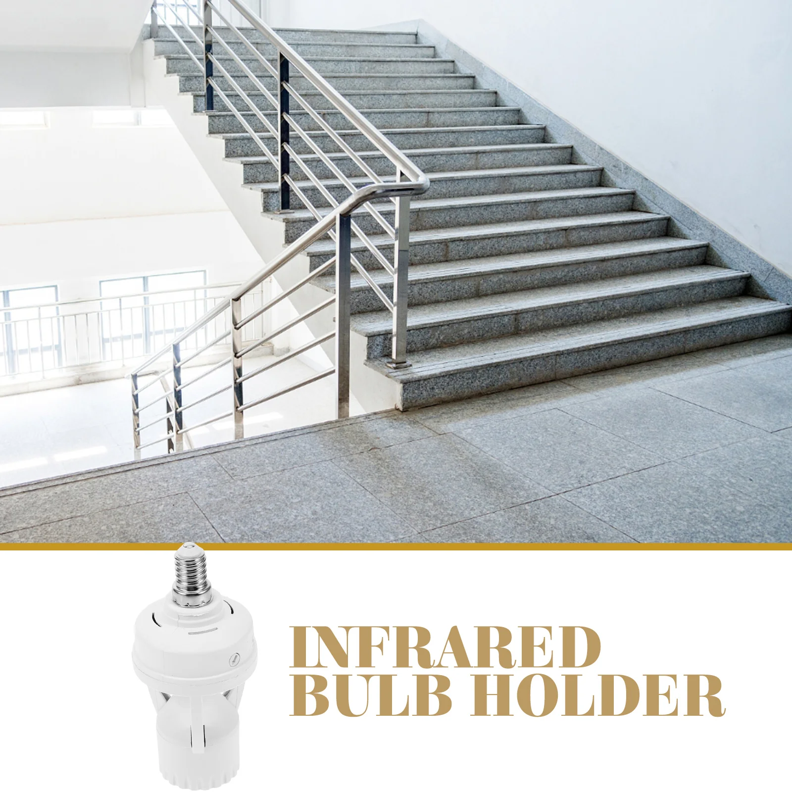 E14 Induction Lamp Holder E27 Bulb Smart Adapter Motion Sensor Light LED Converter Adapters