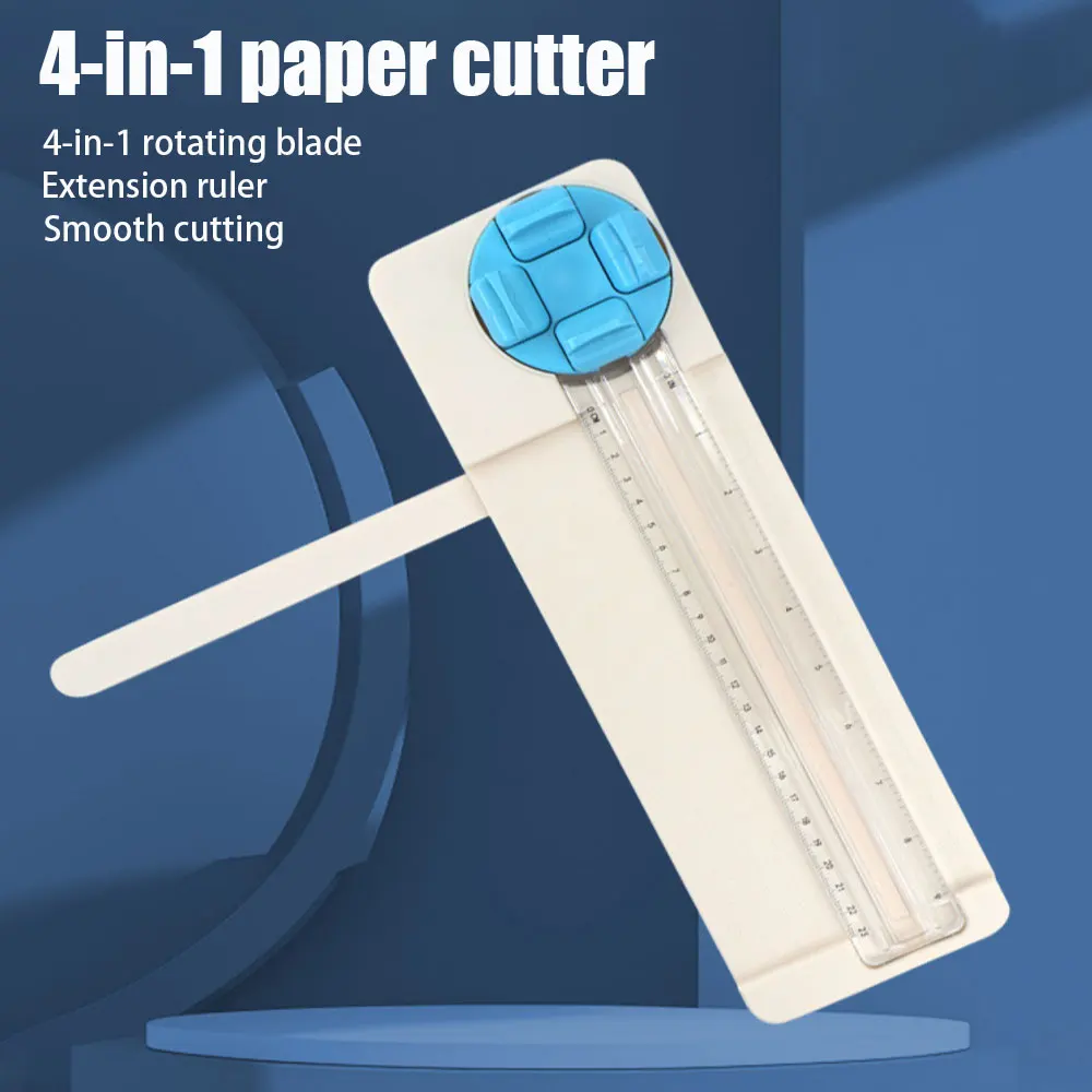 أداة تشذيب الورق 4 في 1 لقطع الورق للطلاب أداة قص الحواف الورقية للقطع الدقيق لـ