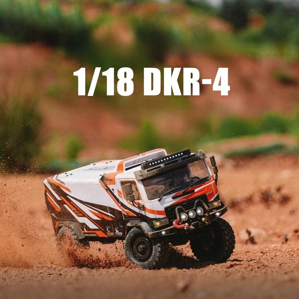 1/18 DKR‑4 4WD RC Rally Truck RTR Electric Scale Model Off‑Road Toy Vehicle Gift for Adult Hobbyists