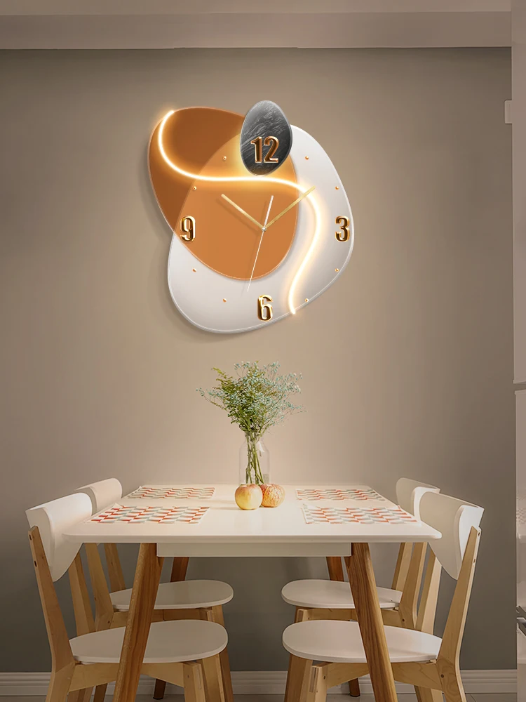 Dining room decoration painting living clock hanging modern simple table wall