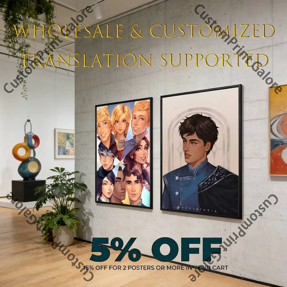 K-Keeper of the L-Lost C-Cities K-KOTLC Anime Poster Sticker Popular Movie Game Character Art Painting Dorm Decor Customizable