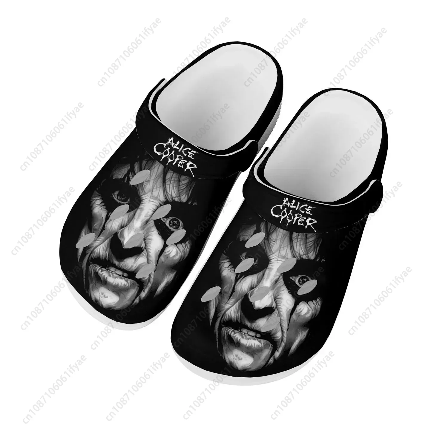 

Alice Cooper Rock Singer Pop Home Clogs Custom Water Shoes Mens Womens Teenager Shoe Garden Clog Breathable Beach Hole Slippers