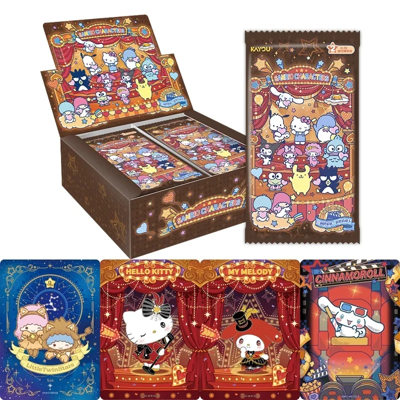 Genuine KAYOU Sanrio Card Cute Dream‌ Fun Shadow Bag Starry Whispers Sanrio Family Characters Anime Collectible Cards Toy Gifts