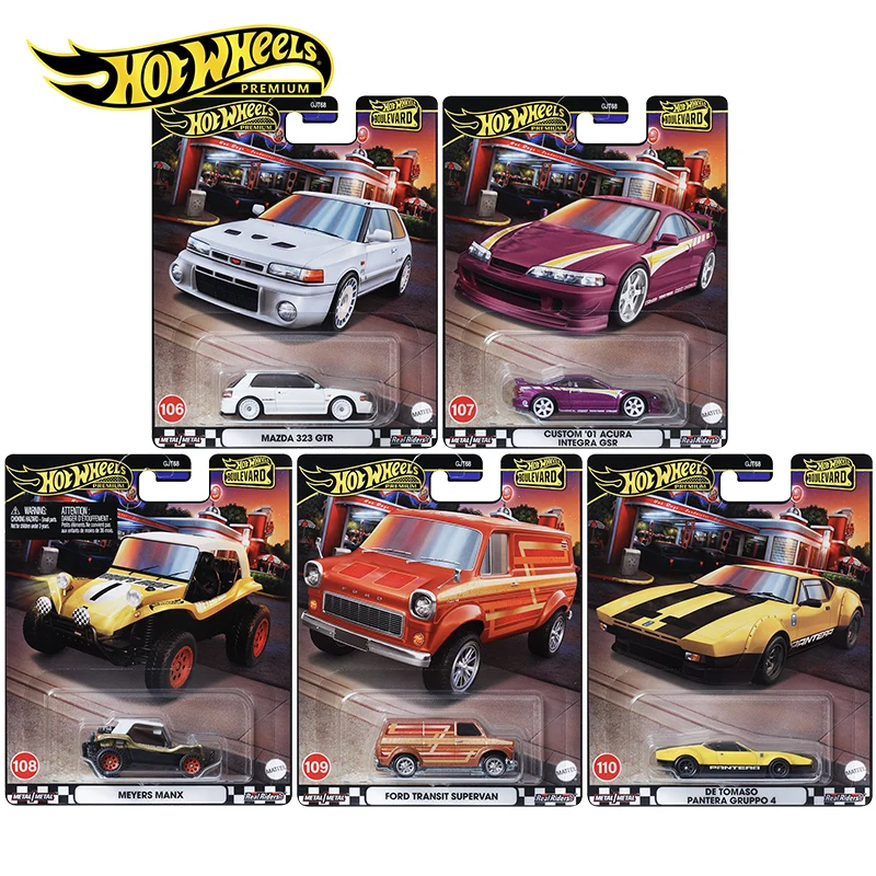 2024 Hot Wheels Premium Boulevard Miniatures Cars Hoteelws Model Car Hotweheels 1/64 Hotwheels Vehicle Toys Model Scale GJT68