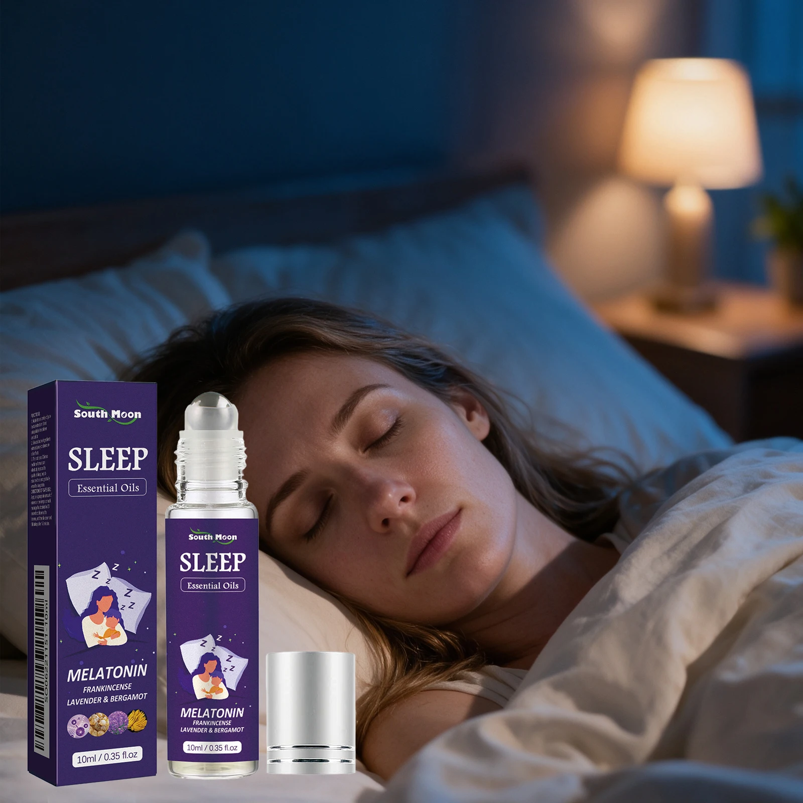 Lavender Sleep Essential Oil Improve Insomnia Relieve Night Anxious Relax Aromatherapy Nerve Relax Improve Sleep Cycle Body Care