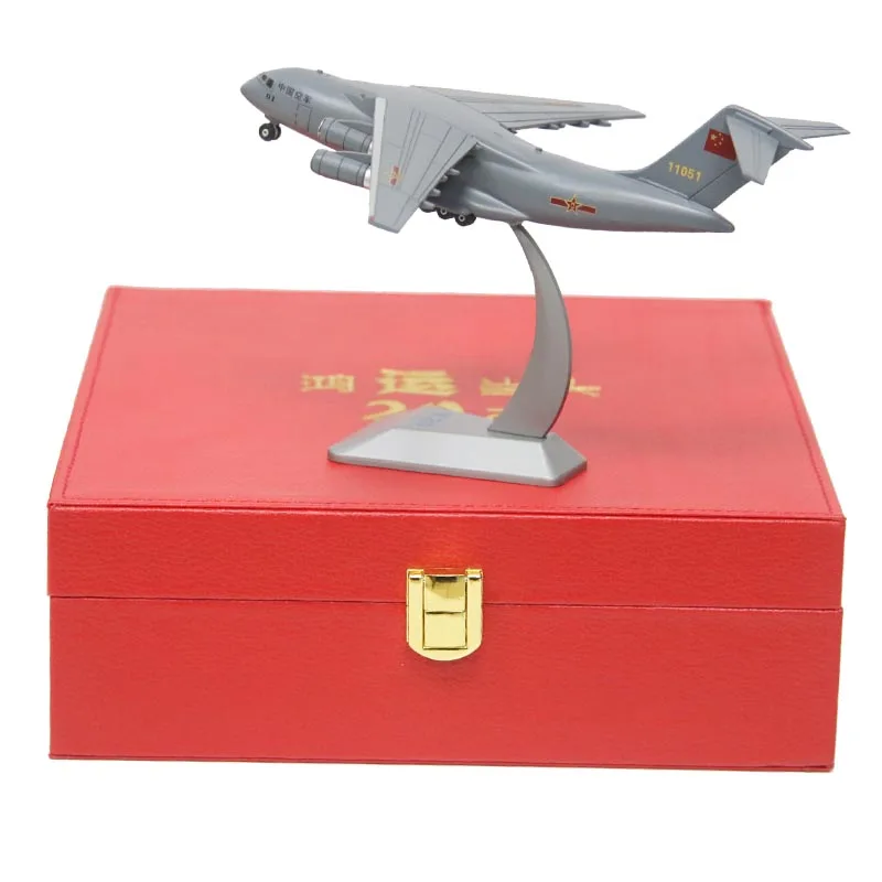 High quality 1:300 alloy Y-20 aircraft model,original packaging aircraft gift ornaments,High simulation airplane toy,hot sale