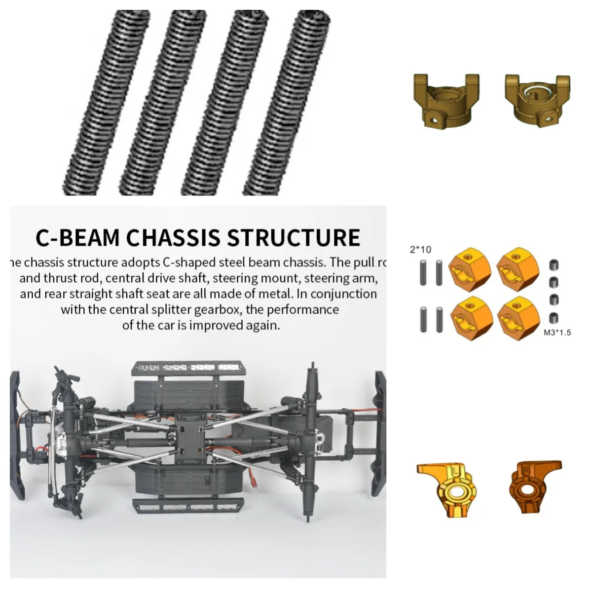 RGT Spare Parts R86344 R86346 R86347 R86348 for  EX86181 EX86120 1/10 4wd Scale Crawler car