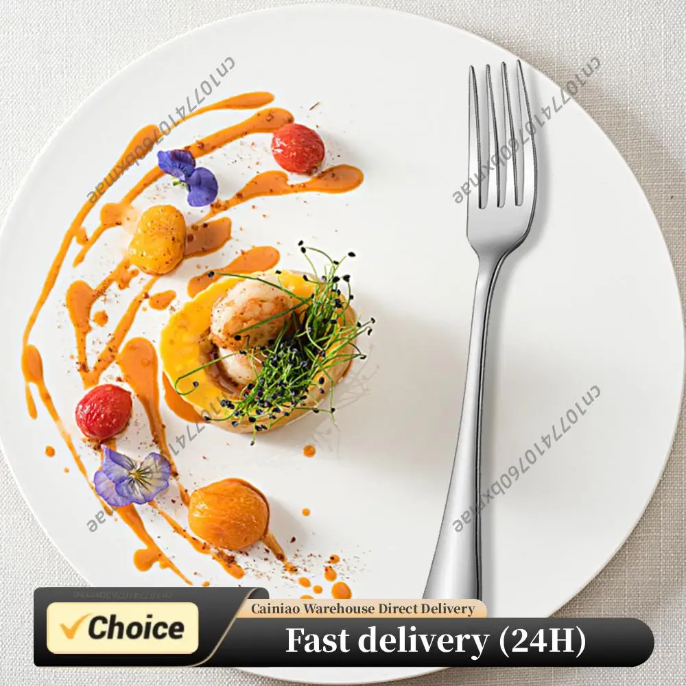 Dessert Forks Stainless Steel Silverware Forks Serving Set Packing of 4 Fine Flatware for Home Restaurant Office School and More