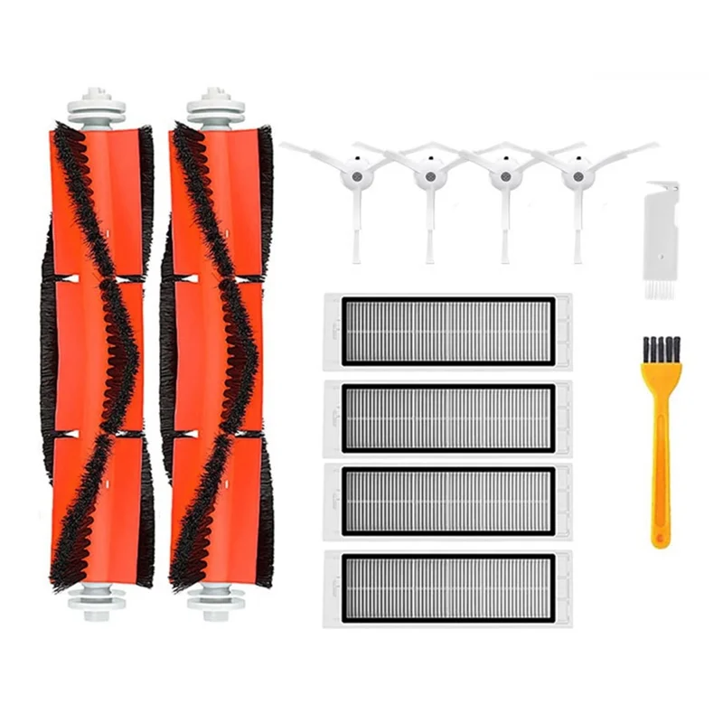 فلتر ABRG-Hepa لشاومي Mijia 1S، Roborock S5 S50 Max، مكنسة كهربائية Mi Robot، استبدال فرشاة الممسحة الجانبية الرئيسية