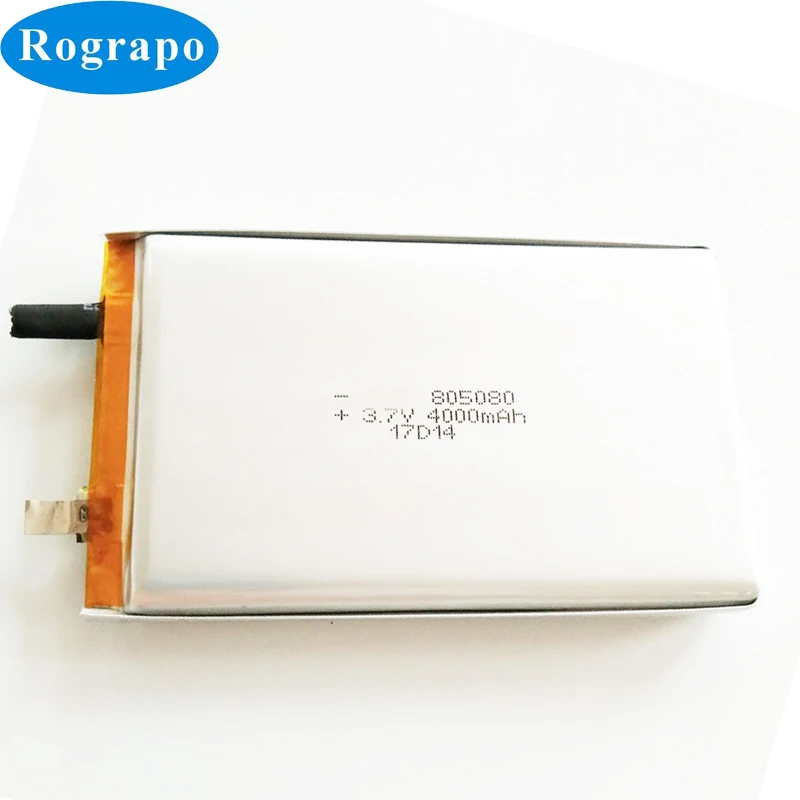 New 3.7V 4000mAh 805080 855080 Soft Pack Battery Cell For Power Bank, Digital Products 8*50*80mm DIY Install