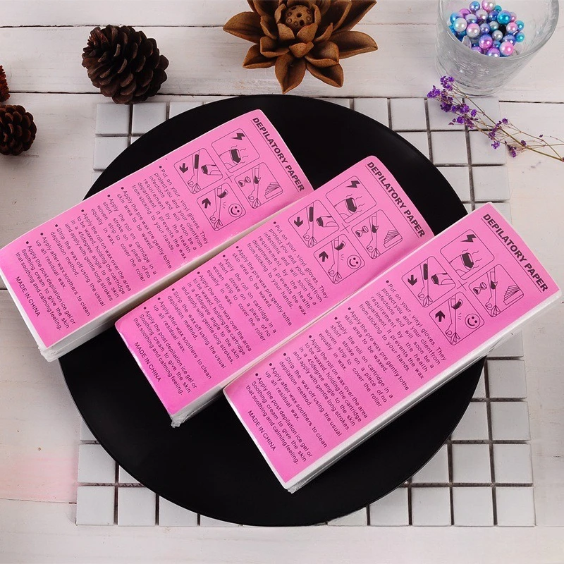 100pcs Removal Nonwoven Body Cloth Hair Remove Wax Paper Rolls High Quality Hair Removal Epilator Wax Strip Paper Roll