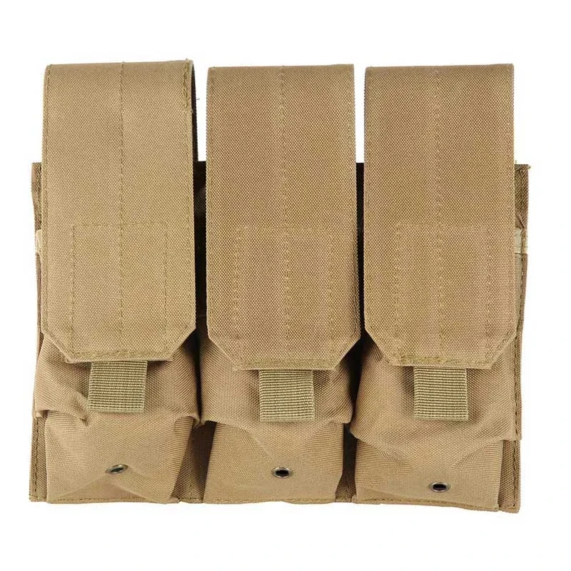 Militare tattico MOLLE Triple Magazine Pouches Double Army Shooting Mag Pouch Wargame Paintball Pouch Equipment per M14 Ak47