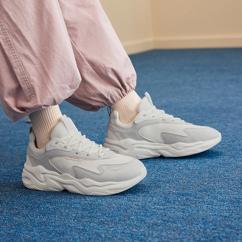 Xtep Lofty Mountain 3.0 Casual Shoes For Women 2024 Autumn Comfortable Casual Shoes Breathable Sneakers 876318320050
