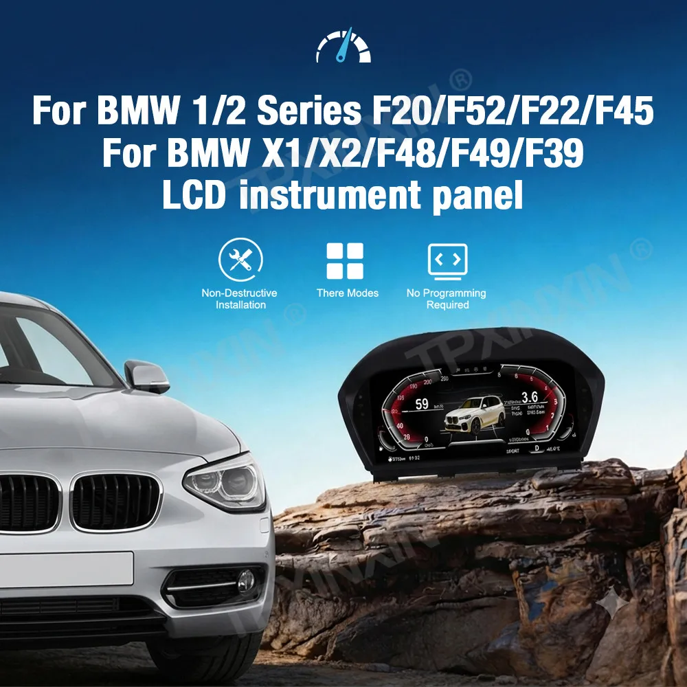 For BMW 1/2 Series F20 F52 F22 F45 2013-2024 Car LCD Dashboard Digital Cluster Virtual Instrument Speedometer Multifunctional