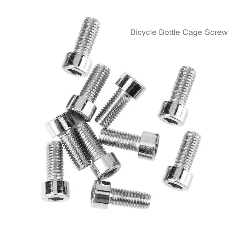 2~30pcs Bike Water Bottle Holder Screw Mount Bolts M5 x12mm Stainless Steel Hexagon Install Bike Bottle Cage Rack Screws