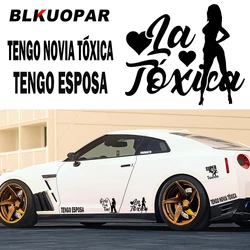 BLKUOPAR for LA TOXICA Fish Girl Car Sticker Occlusion Scratch Decal Waterproof Windows Refrigerator Motorcycle Car Accessories