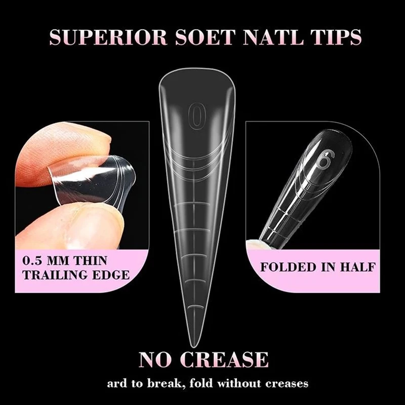 {MX} 70/140 pièces 3D griffe d'aigle incurvée faux ongles réutilisable cristal couverture complète presse sur pointe d'extension d'ongle