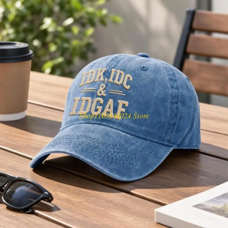 N5KE Embroidered Baseball Hat with Paneled Body for Adult Teens Casual Styling