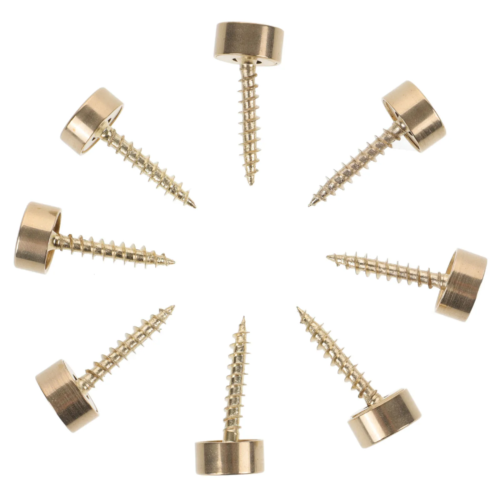 

8Pcs Copper Decorative Screw Caps Durable Curved Design for Home Furniture Renovation Projects Decorative Screw Caps