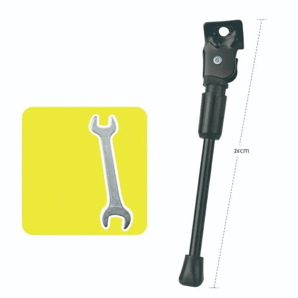 

12/14/16/18/20 Inch Bicycle Side Support Three-dimensional Currency Bike Kickstand Parking Stand Punch Free Design Black