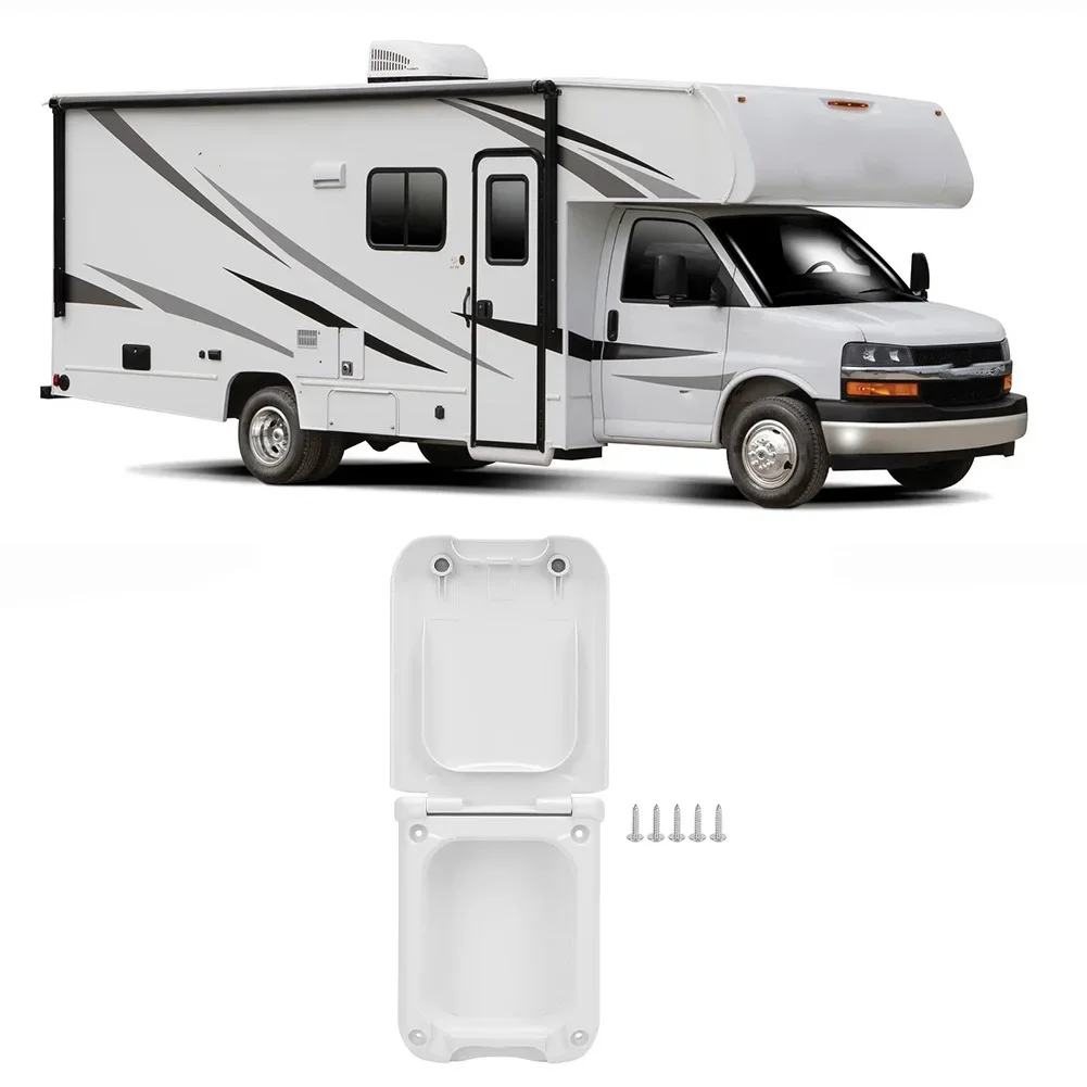 Trailer Power Outlet Box With Secure Closure For RV Camping Vehicles UV Resistant Water Resistant ABS Material