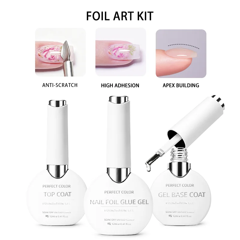 kit-de-gel-transfer-foil-perfect-color-gel-adesivo-para-unhas-top-coat-cristal-conjunto-de-gel-base-gel-para-design-de-unhas-cura-uv-led