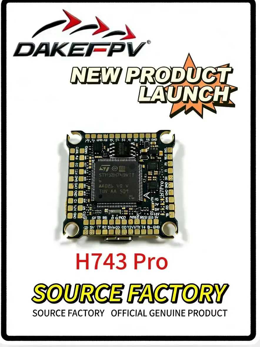 

Полетный контроллер DAKEFPV H7 H743 Pro FC с поддержкой BetaFlight, Ardupilot, INAV для DJI FPV, запчасти для фристайл-дронов DIY