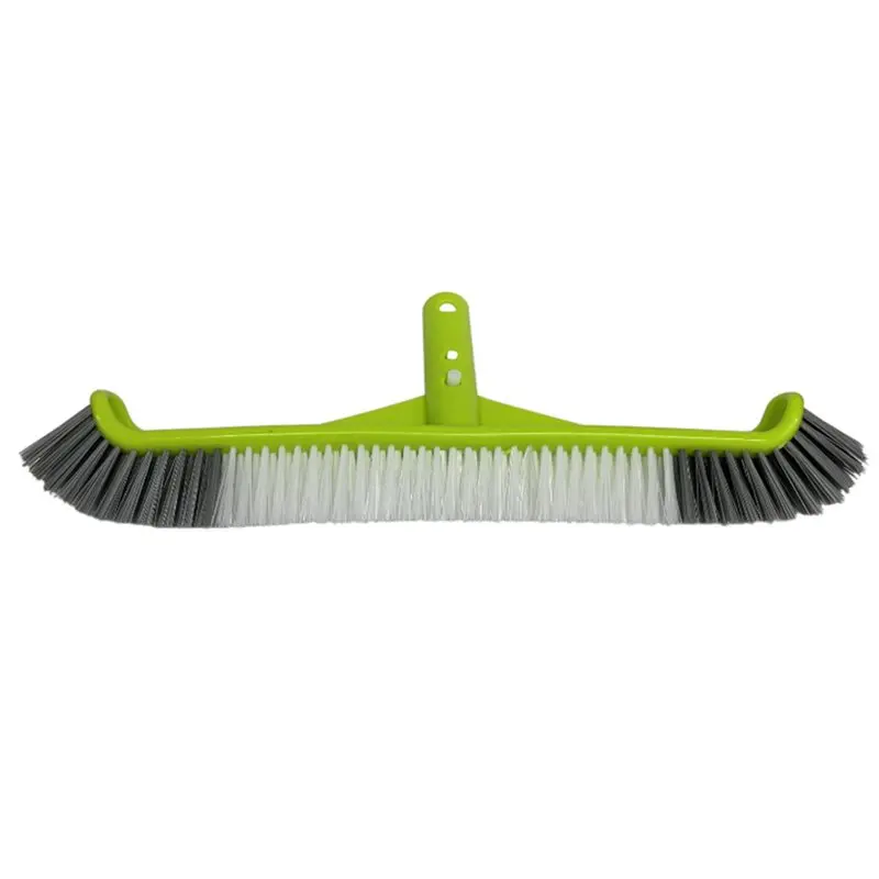 

【PRICE-DROP!】For Cleans Pool Swimming Wall Brush Head 17.5" Curved Edge Design With EZ Clips For Tiles& Floors
