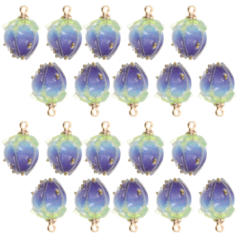 

20pcs Resin Earrings Pendant Lightweight DIY Necklace Bracelet Materials Craft Supplies Novelty naments Accessories