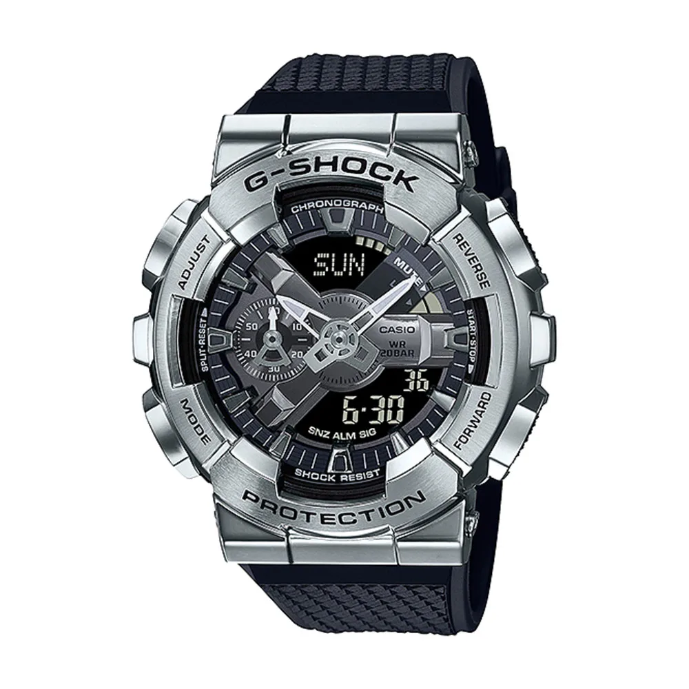 Casio GM-110 men's watch series G-SHOCK small steel cannon series genuine black gold waterproof sports couple watch