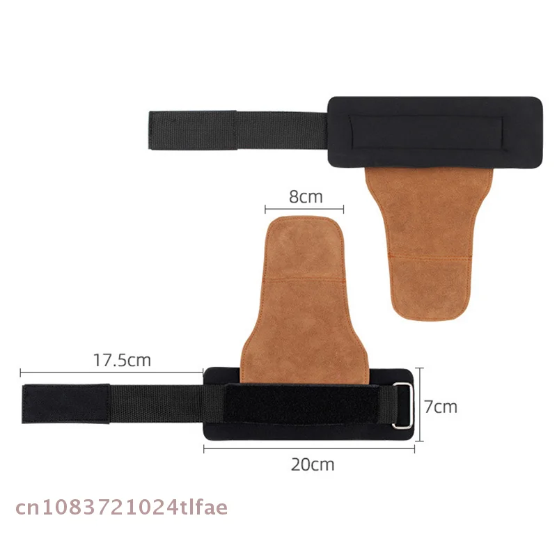 Gants en caoutchouc Double couche avec sangles de poignet, poignées de musculation adaptées à l'entraînement de gymnastique, à la presse sur banc et aux tractions