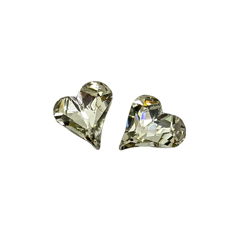 5 pçs prego strass encantos arte do prego diamante gelo marrom diamante cristal jóias de unhas em forma especial diamante