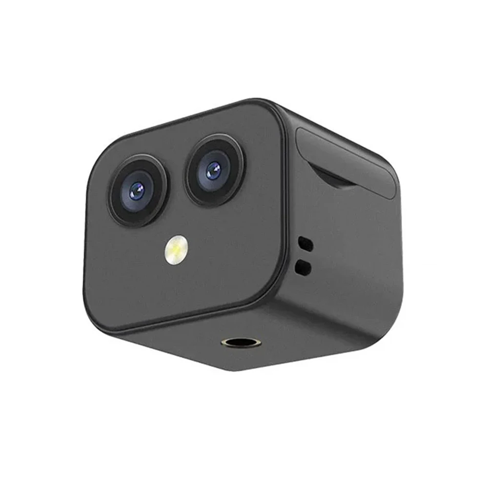 4K WiFi Camera Wireless Monitor Camera Dual Lens 170° Wide Angle APP Remote Two-Way Intercom Built-in Battery Magnetic Wireless