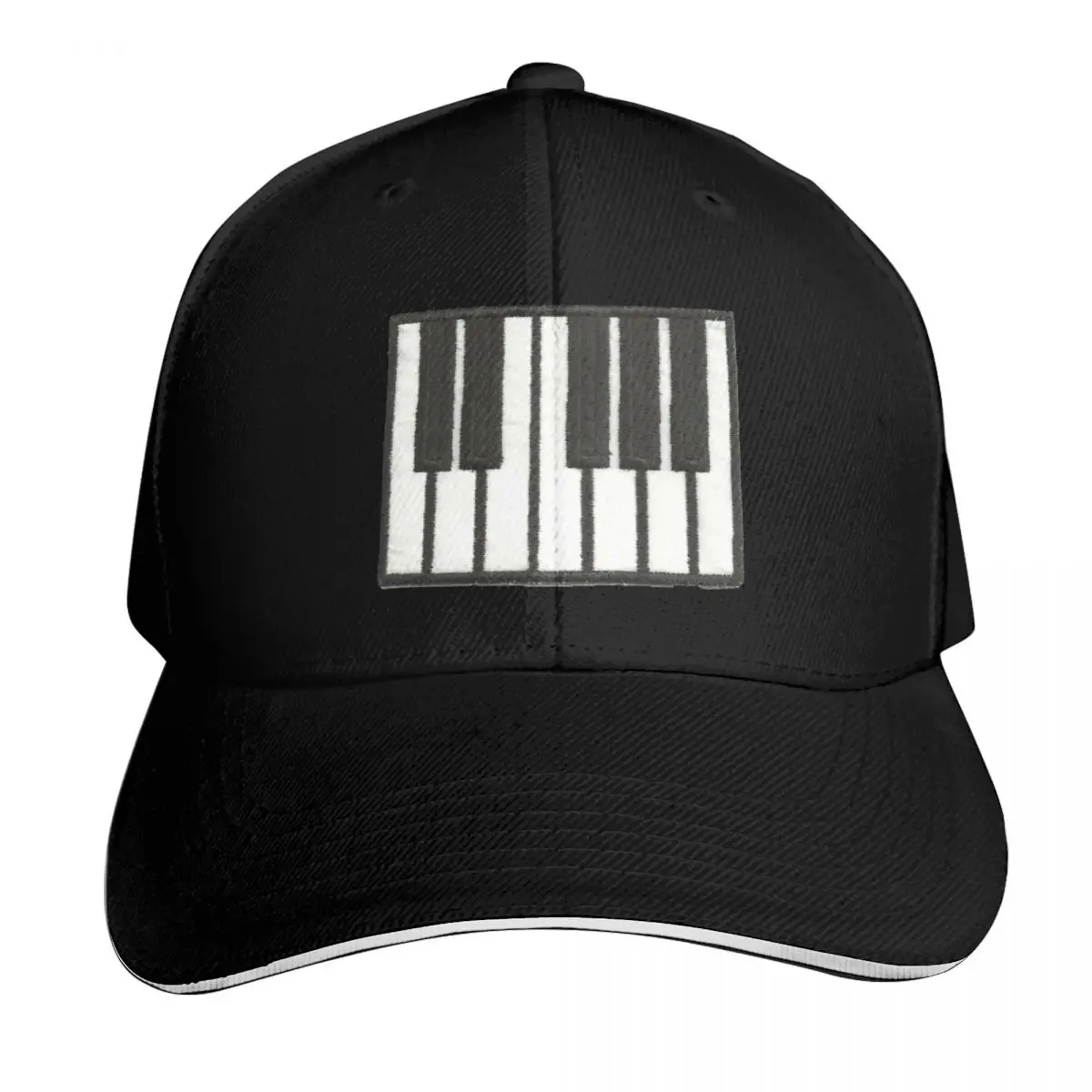 Piano Sticker Baseball Cap Moisture Wicking Quick Dry Curved Brim Classic Fit Low Profile Unstructured