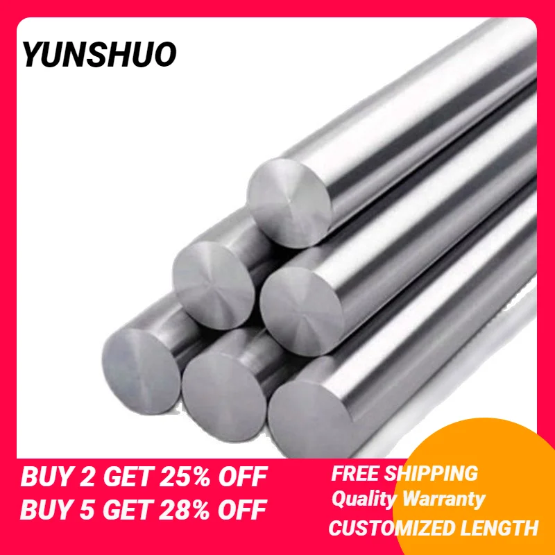 303 Stainless Steel Rod 4mm 5mm 6mm 8mm 10mm 12mm 7mm 18mm Linear Shaft Metric Round Rod Ground Rod 100 200 300 500mm 700mm