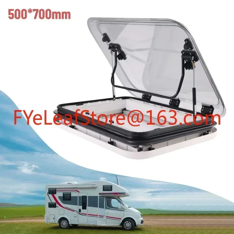 Can be customized Large Caravan RV Skylight Roof Vent Hatch 3-Size with LED Light 500/700/800 x 500mm Cut Out for Motorhome