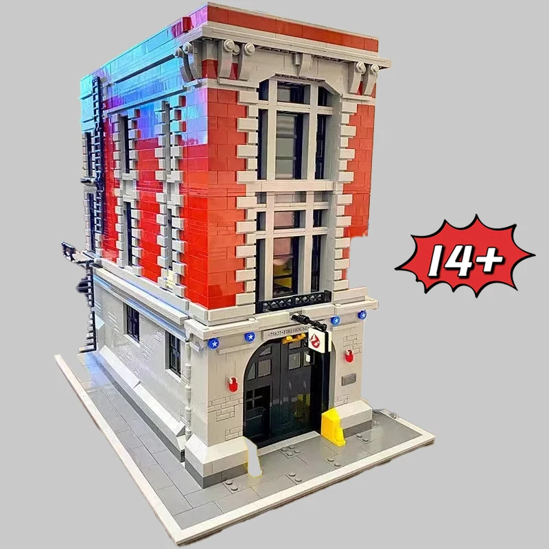 4634Pcs Stadt Street View Feuerwehrhauptquartier Bausteine Modell Bricks Kit Wohnkultur Spielzeug