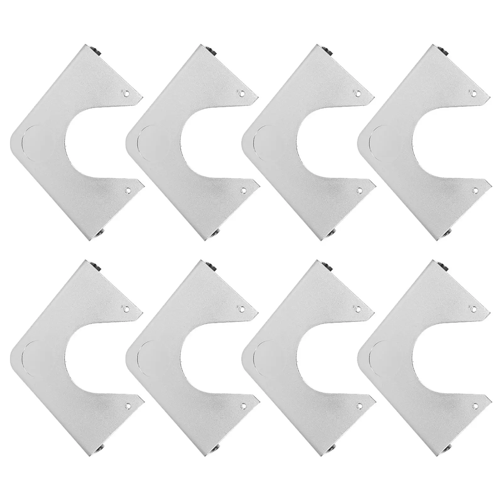 

8Pcs Pool Table Chrome Corner Elegant ABS Billiard Table Corner Protector Plates Snooker Replacement Hardware Accessories