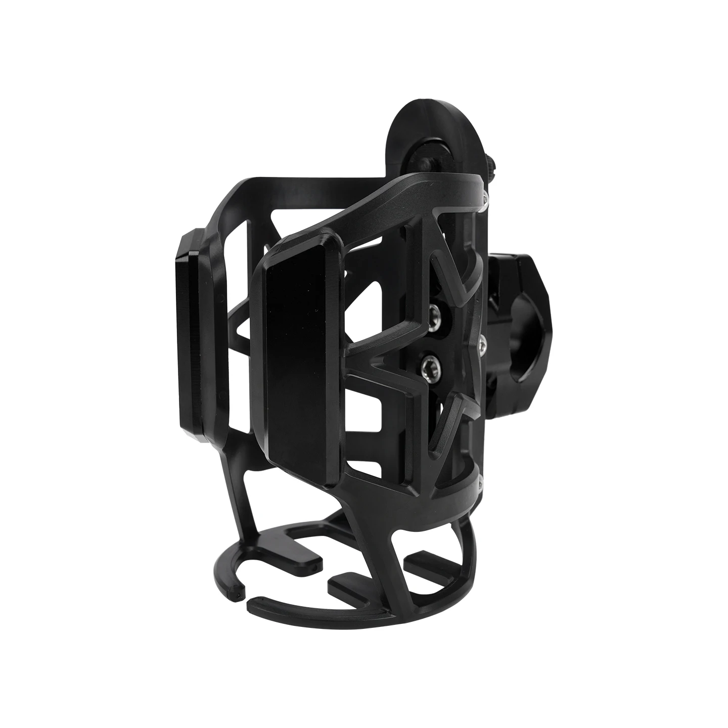 New Universal Aluminum Alloy Front Cup Holder for Scooter/Dual Sport/Off-road/Street Motorcycles-Retrofit/Upgrade