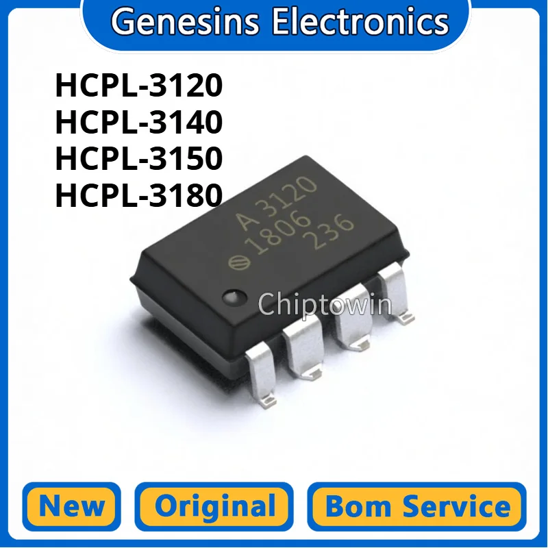 5/50/500 pcs A3120 HCPL-3120 A3140 A3180 A3150 SOP-8 Optocoupler W7