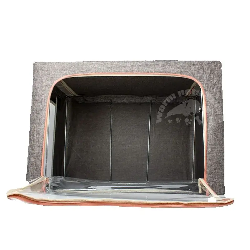 Large Pet ICU Cage Animal Oxygen Atomization Cages 600*420*405mm Linen Foldable Box Veterinary Equipment