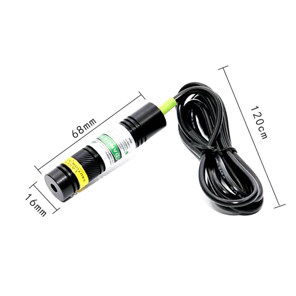 Focusable 10mW/30mw 515nm Green Laser Diode Locator Module Dot/Line/Cross Head DC12V