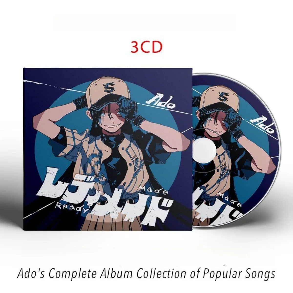 

Ado's Complete Album Collection of Popular Songs Music CD, Japanese Anime Pop Vocal Compilation for Fans, Only CD