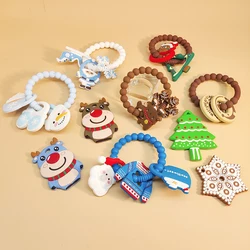 Bpa Free Silicone Baby Christmas Teethers Chew Toy Autism For Kids Bulk Wholesale