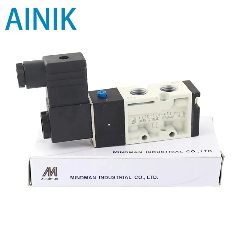 

Mindman 2 way / 5 port MVSC-220-4E1 MVSC-220-4E2 nass magnet Pneumatic Solenoid Valve Mindman